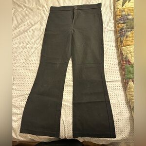 Zara Large Black Stretchy High Waisted pants
